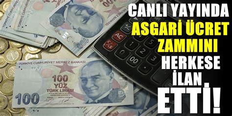 asgari ücret zammı oranı